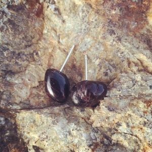 Garnet Studs
